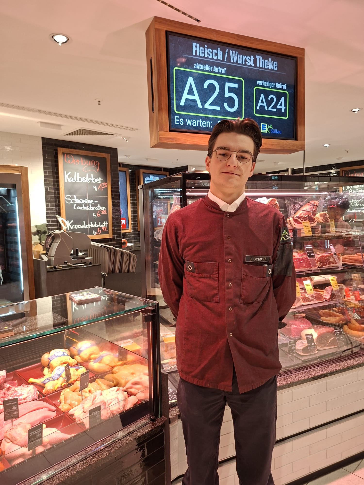 Fleischermeister Jonas Schultz aus dem Campus Center in Lübeck